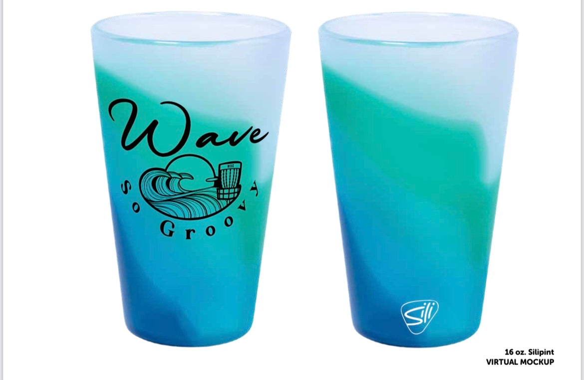 Wave So Groovy Sili Pint 16oz Cup