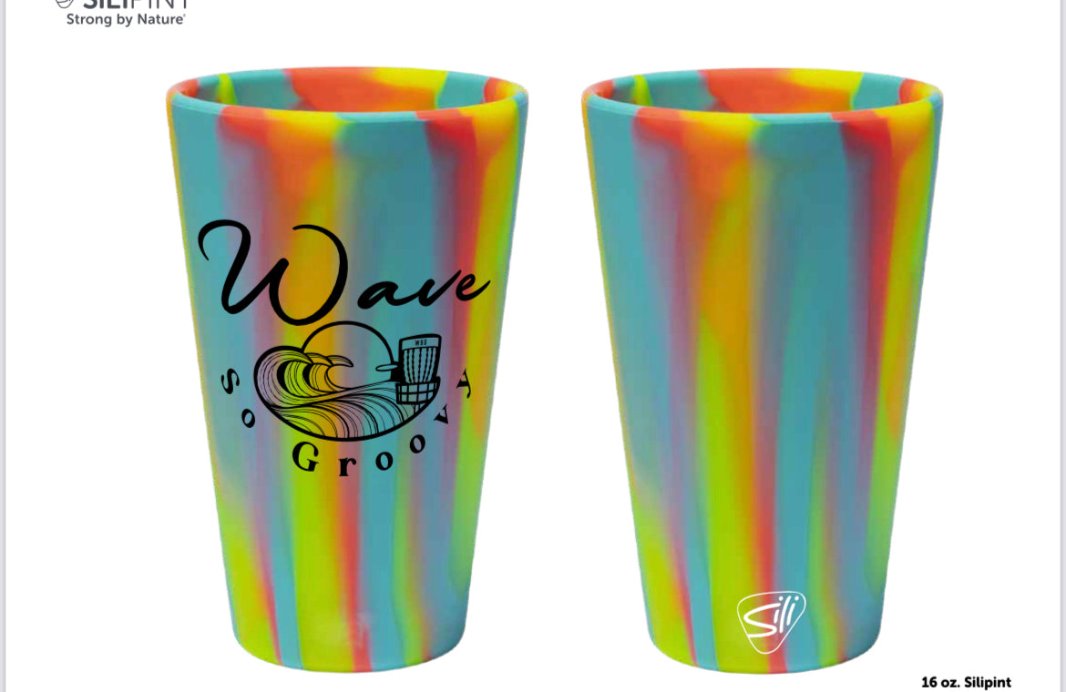 Wave So Groovy Sili Pint 16oz cup