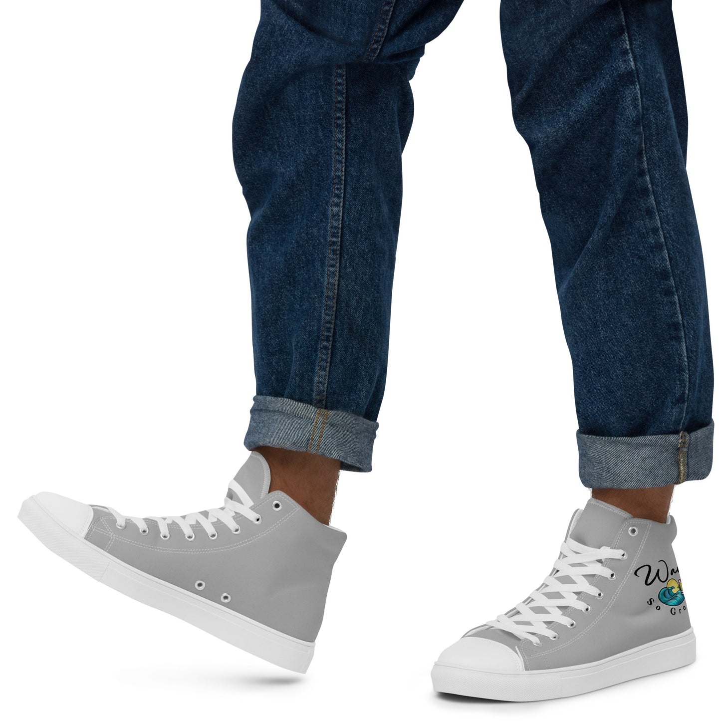 Men’s high top canvas shoes