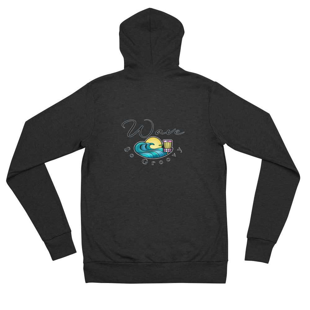 Wave So Groovy Official Unisex Zip Hoodie