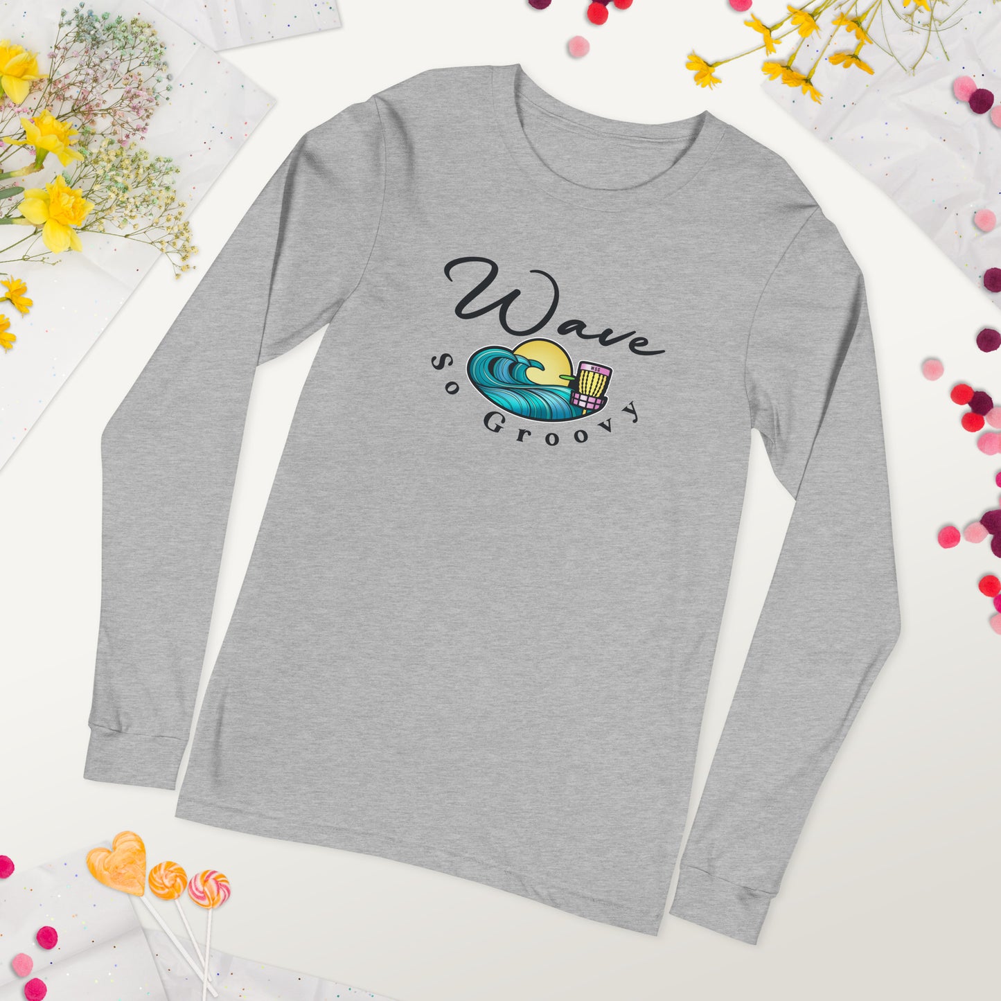 Wave So Groovy Official Long Sleeve T-shirt GroovyDiscs.com