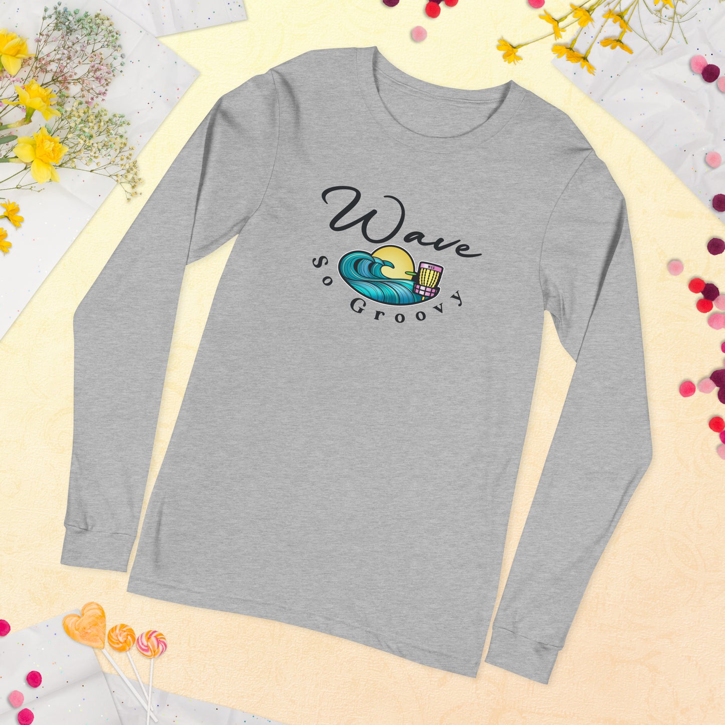 Wave So Groovy Official Long Sleeve T-shirt GroovyDiscs.com