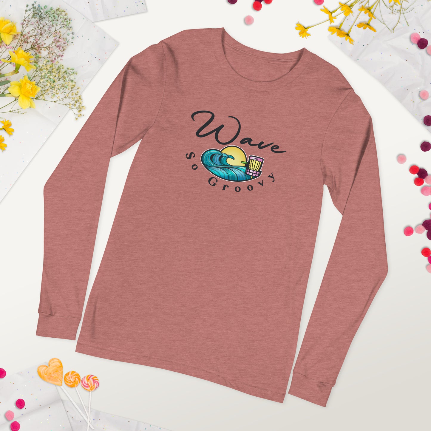 Wave So Groovy Official Long Sleeve T-shirt GroovyDiscs.com