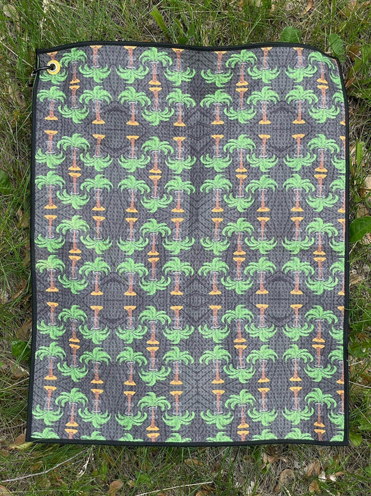 Palm Basket Disc Golf towel