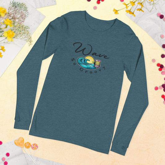 Wave So Groovy Official Long Sleeve T-shirt GroovyDiscs.com