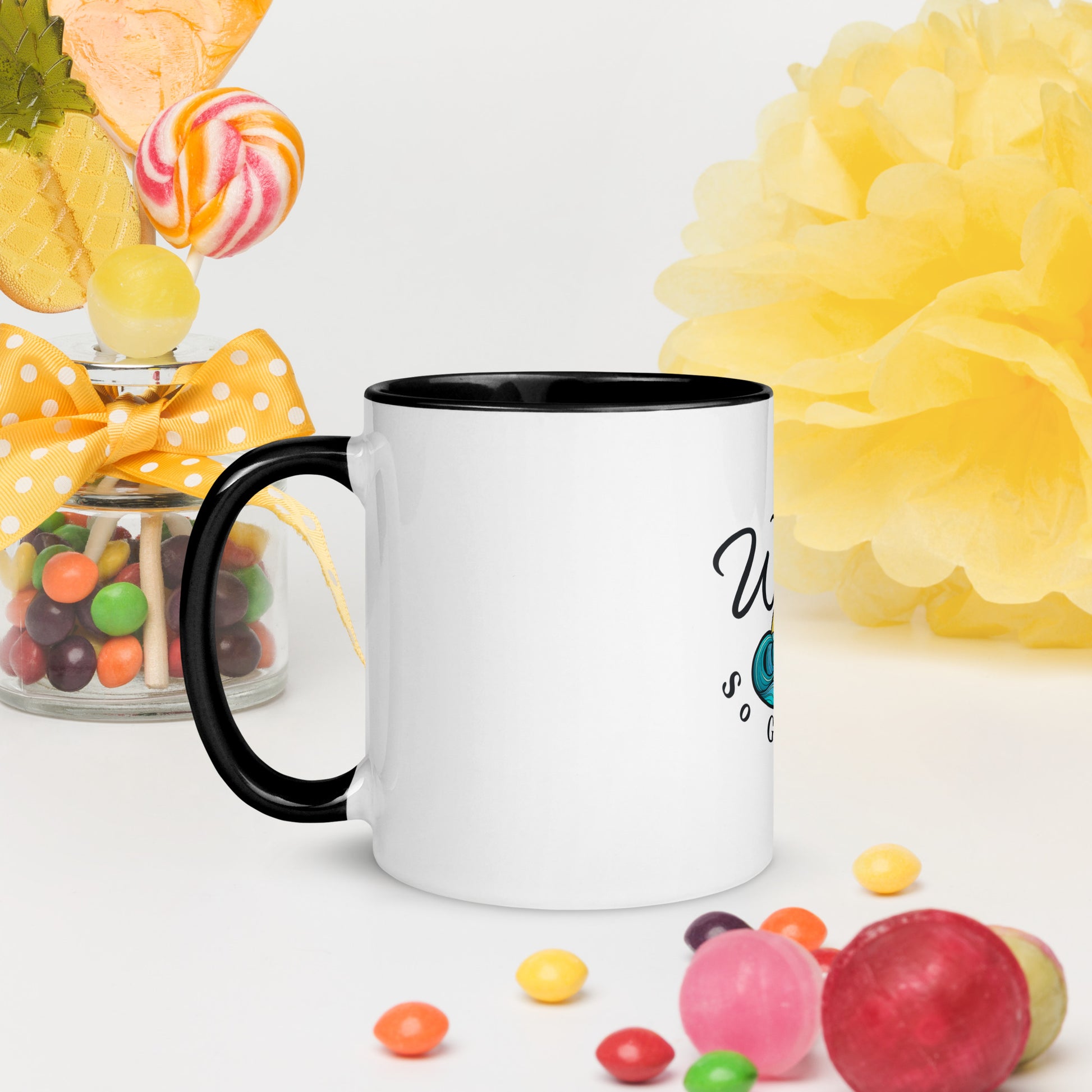 Groovy Flowers Tumbler Cup with Handle